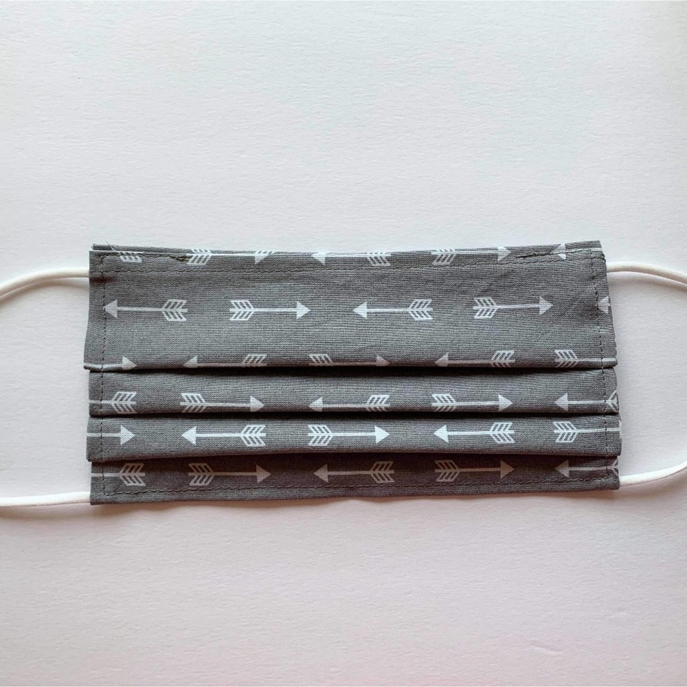 Handmade Face Mask w/ Filter Pocket - Arrow  Print